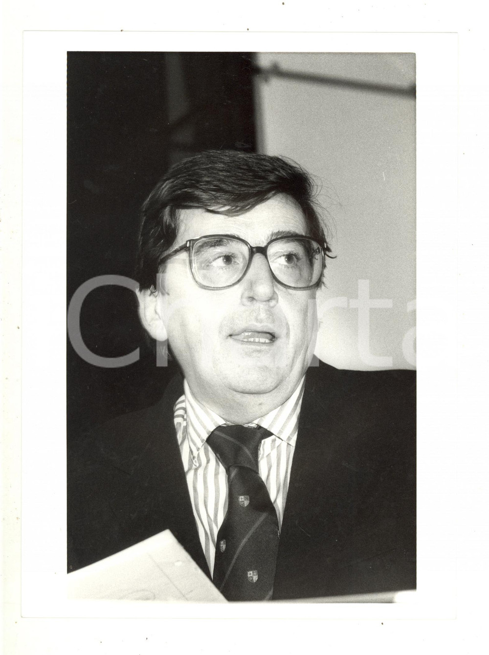 Fotografia d epoca originale 1984 MILANO POLITICA DC  Vincenzo SCOTTI alla Festa dell amicizia 7  Foto 1