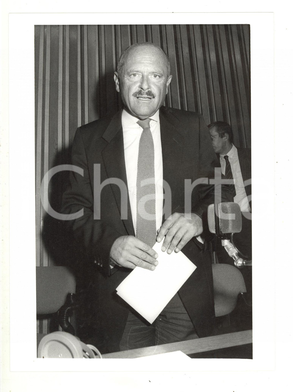 1985 ca ITALIA - Ritratto di Carlo Eugenio ROSSI a un convegno (2) - Foto 18x24