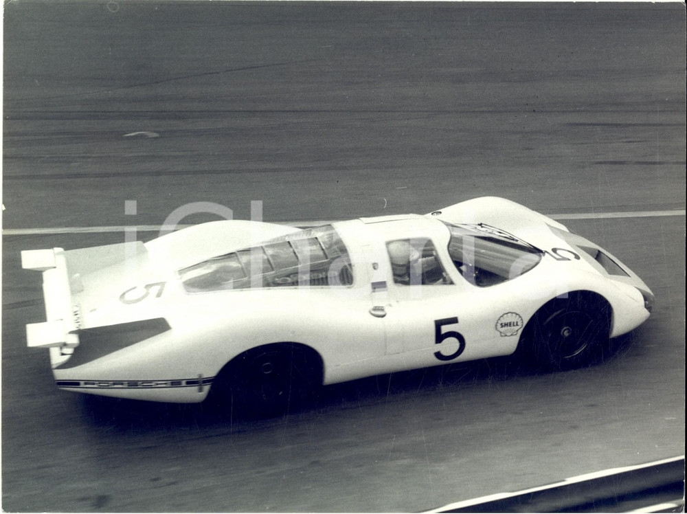 1969 AUTOMOBILISMO MONZA 1000 km - Udo SCHUTZ su PORSCHE 908 LH - Foto 24x18 cm
