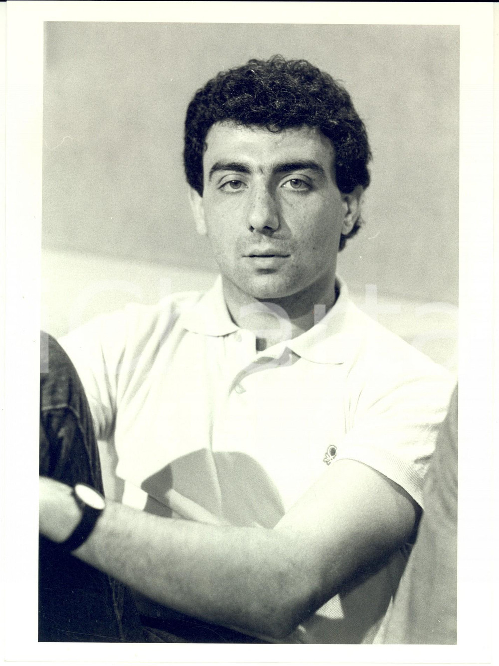 1985 ca FORMULA UNO FERRARI Ritratto del pilota Michele ALBORETO - Foto 18x24 cm