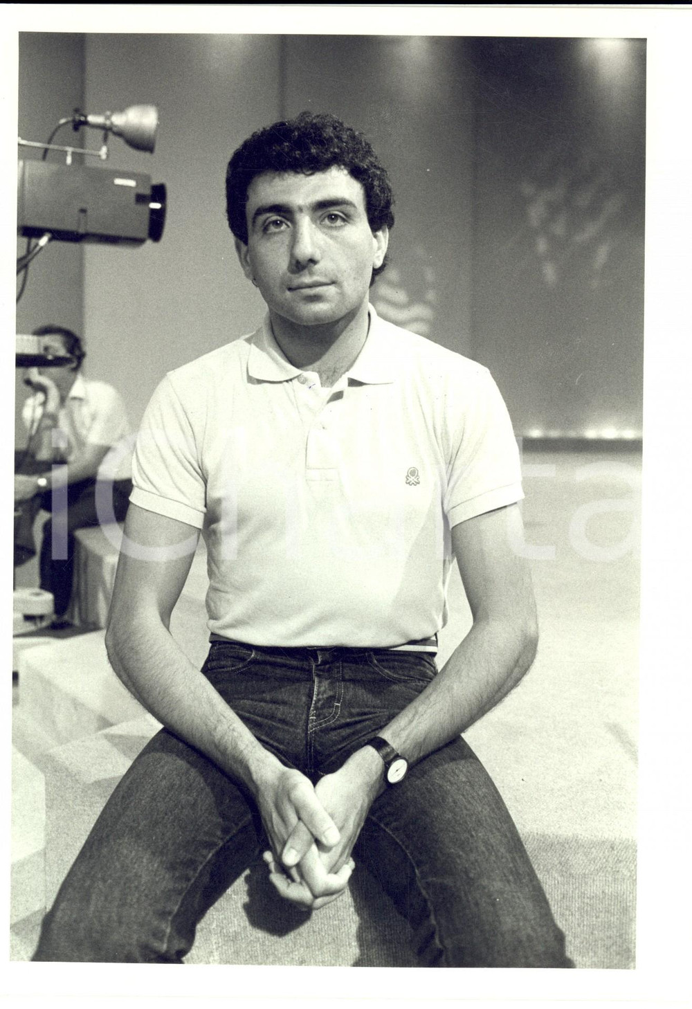 1985 ca FORMULA UNO FERRARI Ritratto del pilota Michele ALBORETO - Foto 18x24