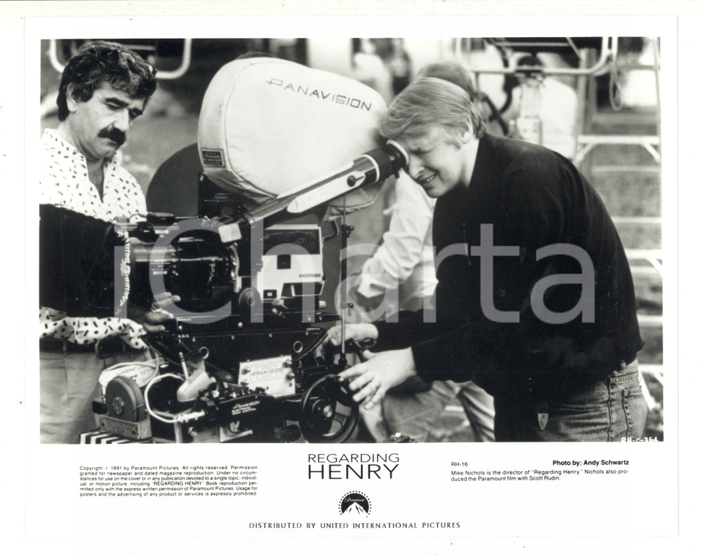 1991 CINEMA "Regarding Henry" - Il regista Mike NICHOLS - Foto 26x21 cm