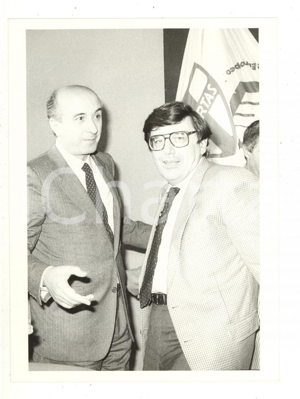 1984 MILANO Castello Sforzesco - Vincenzo SCOTTI Ciriaco DE MITA a evento DC (3)