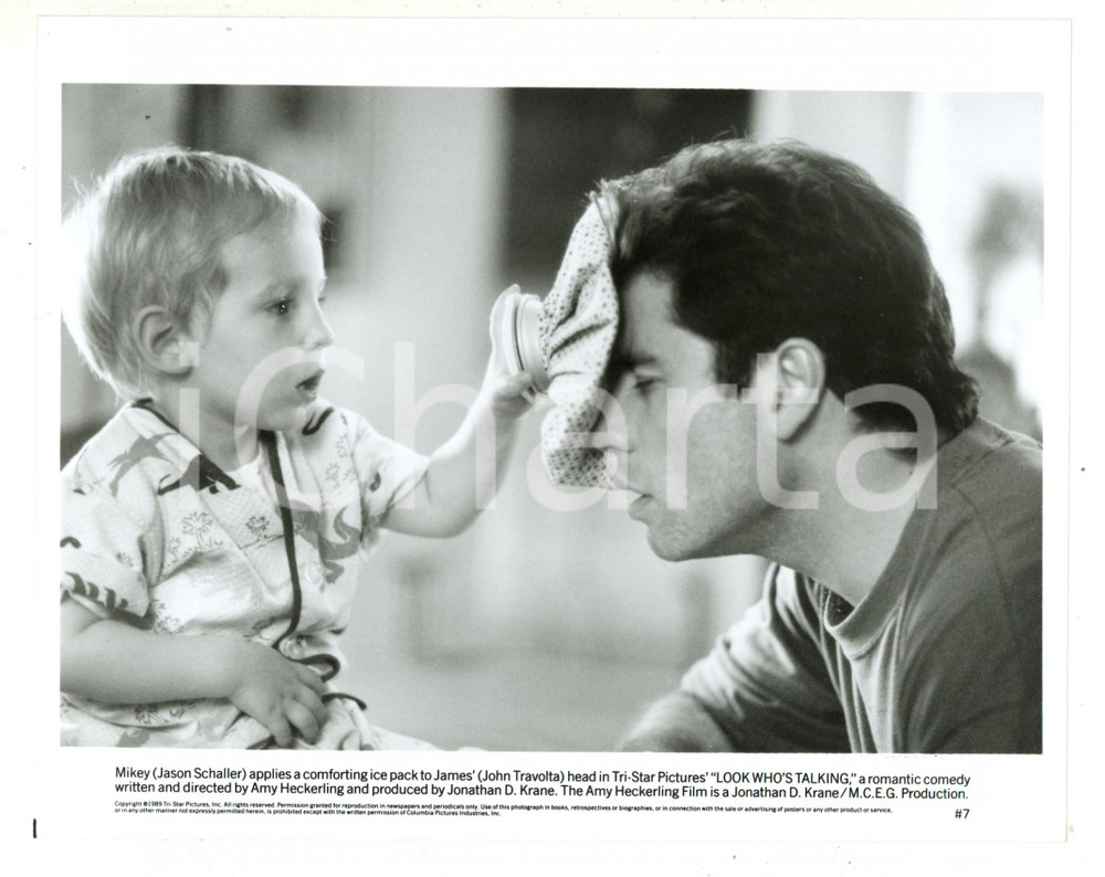 1989 CINEMA "Look Who's Talking" John TRAVOLTA Jason SCHALLER (1) Foto
