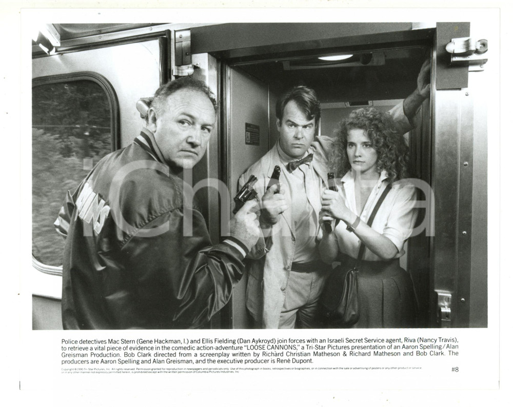 Materiale cinematografico d’epoca 1990 CINEMA Loose Cannons Gene HACKMAN Dan AYKROYD Nancy TRAVIS  Foto 25x20 1