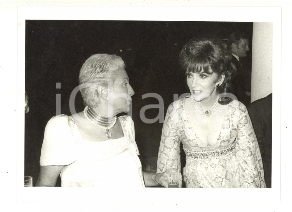 Fotografia d epoca originale 1988 VENEZIA Mostra del Cinema  Maria Pia FANFANI e Gina LOLLOBRIGIDA Foto 1