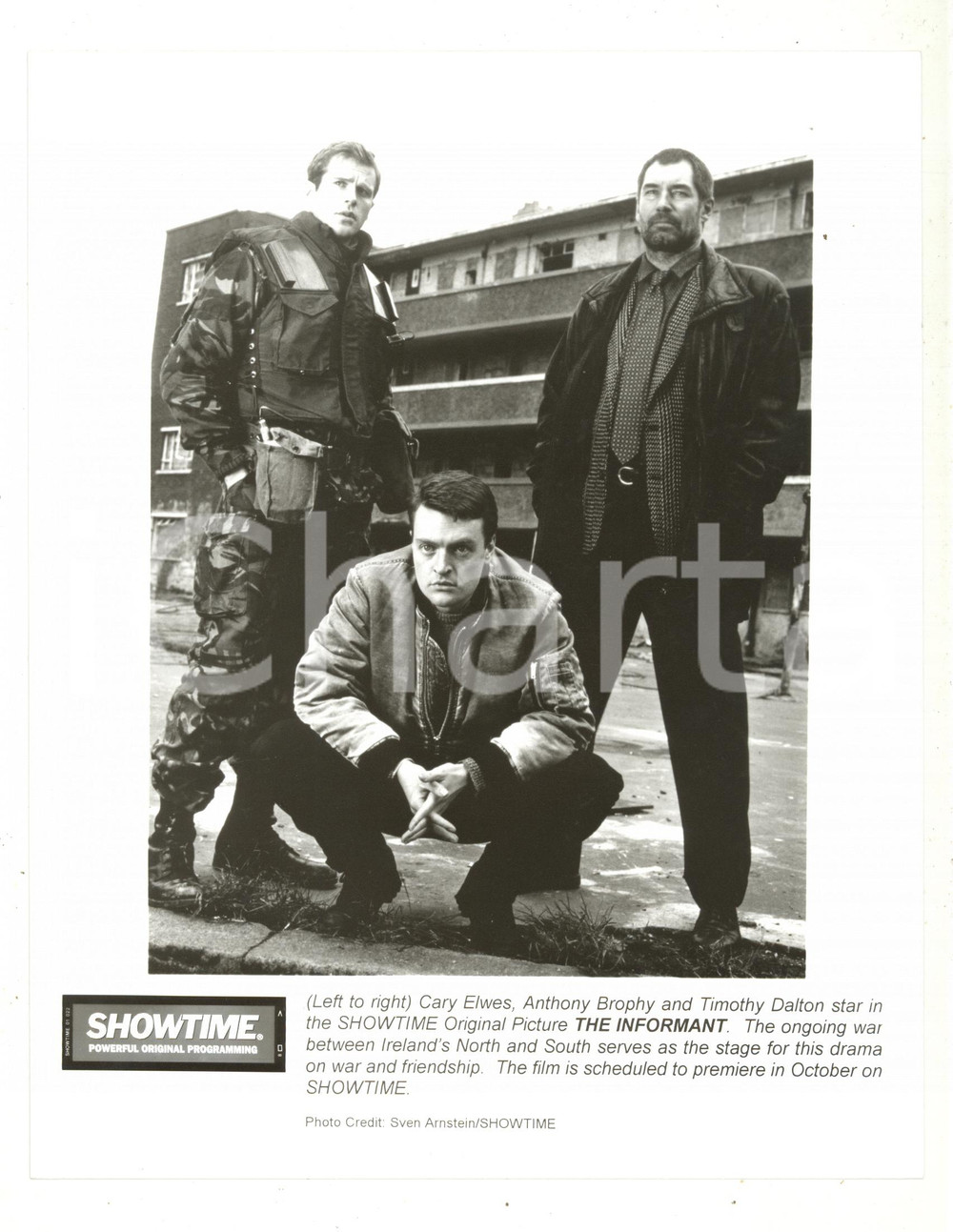 Fotografia d epoca originale 1997 CINEMA The Informant Jim McBRIDE  Cary ELWES Timothy DALTON 2  Foto 1