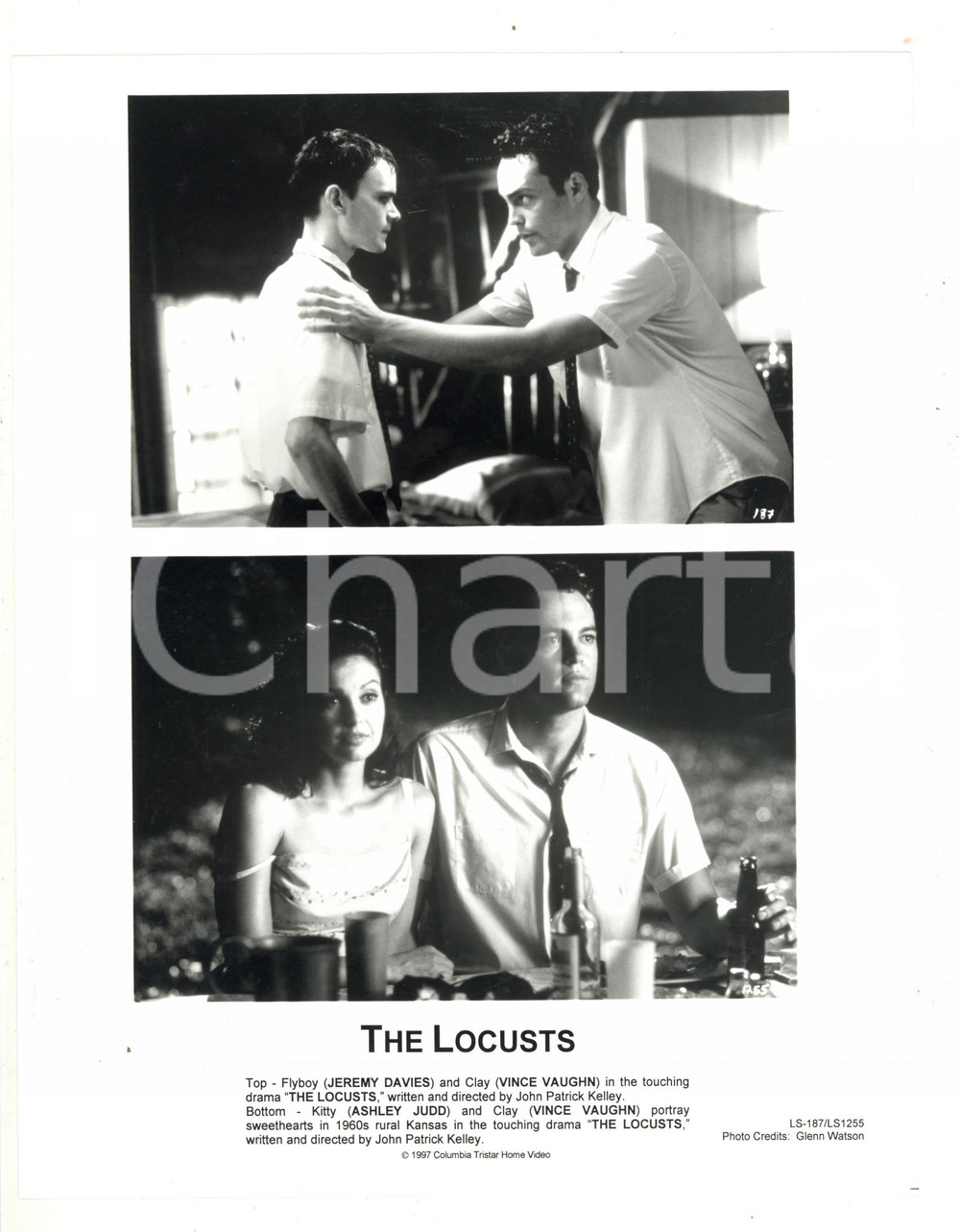 1997 CINEMA "The Locusts" - Vince VAUGHN Jeremy DAVIES Ashley JUDD - Foto 21x26