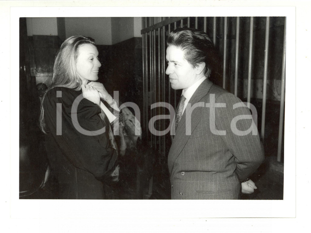 1987 MILANO Processo VERDIGLIONE Armando VERDIGLIONE Martine JODEAU GRYNBERG 2 Fotografia d'epoca.  CONDIZIONI:GOOD/buonoFORMATO: 18x24 originale e autentica 1