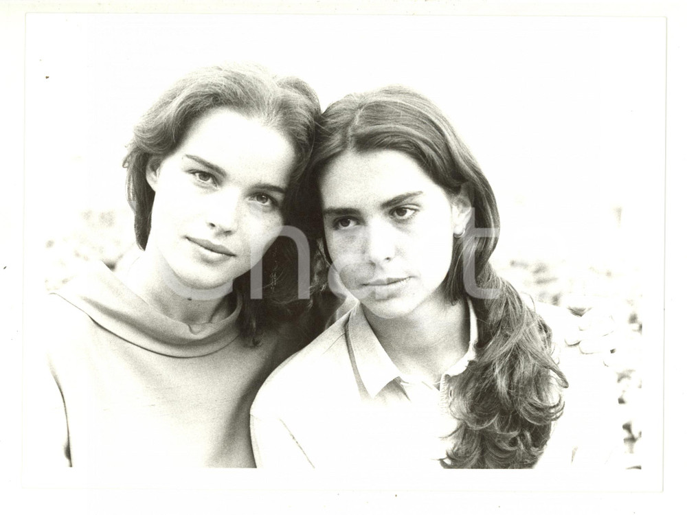 1985 ca COSTUME - Ritratto di Francesca COMENCINI e Giulia BOSCHI *Foto 24x18 cm