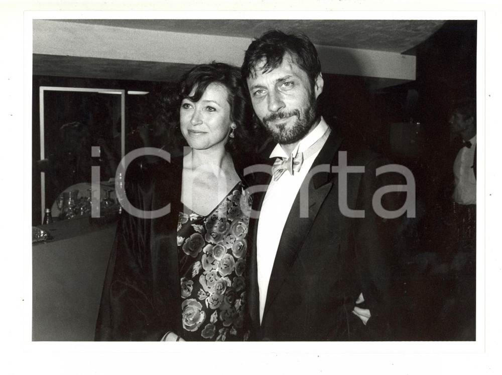 1986 CANNES Festival del Cinema - Roland JOFFÉ Cherie LUNGHI (2) - Foto 24x18 cm