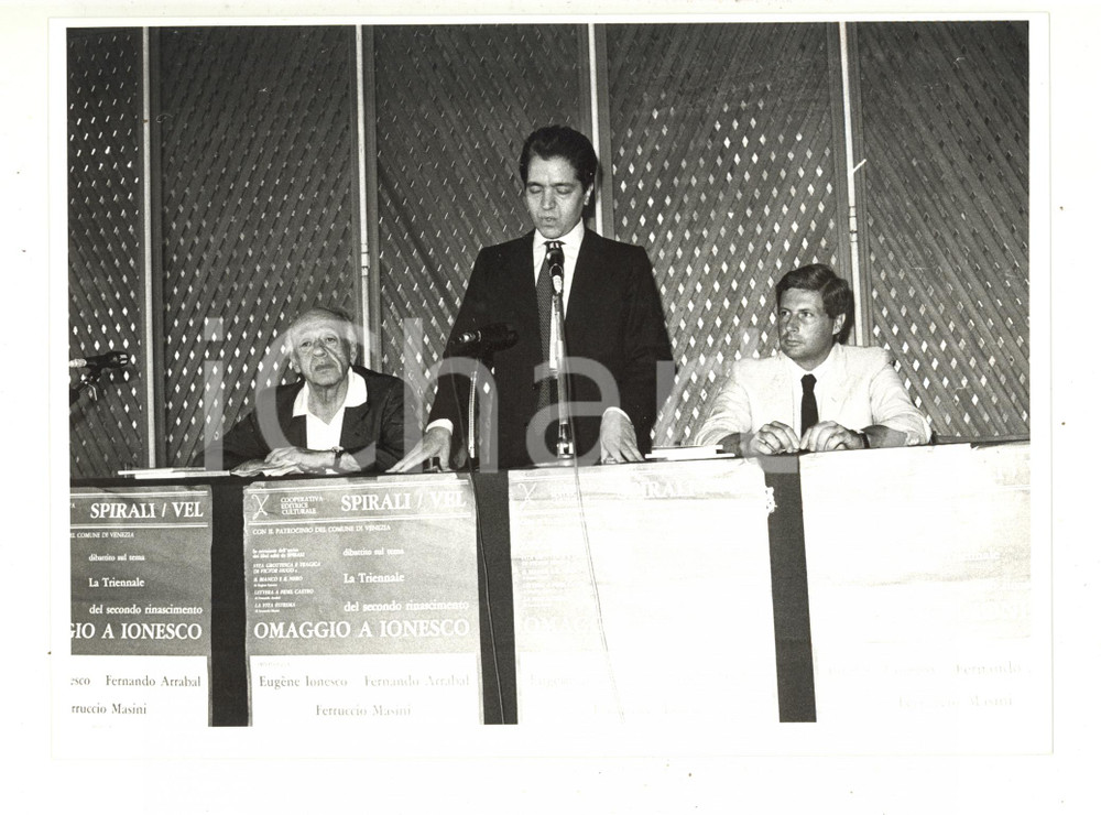 1985 LIDO DI VENEZIA "Omaggio a Ionesco" - Armando VERDIGLIONE Eugène IONESCO