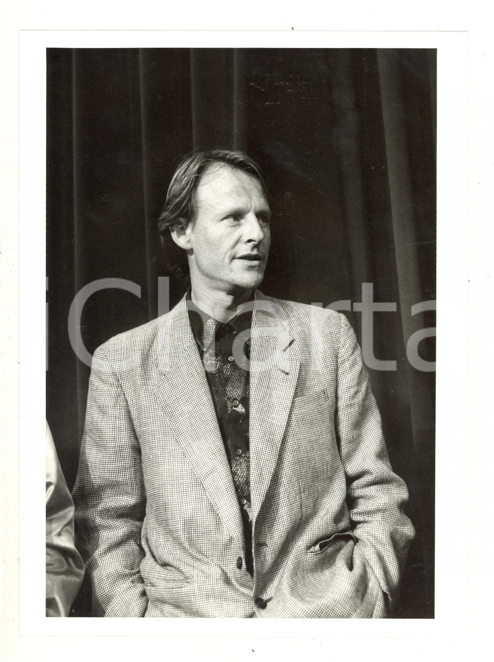 Fotografia d epoca originale 1984 CANNES Festival del Cinema  Il regista Marek KANIEVSKA 1 Foto 18x24 cm 1