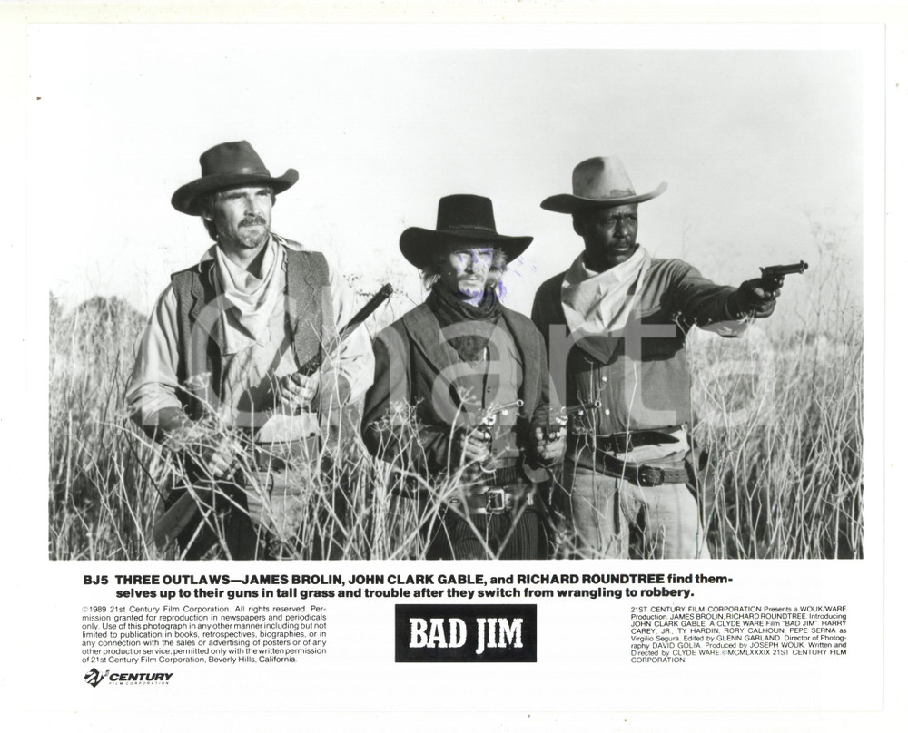 1989 CINEMA "Bad Jim" - James BROLIN John Clark GABLE Richard ROUNDTREE - Foto