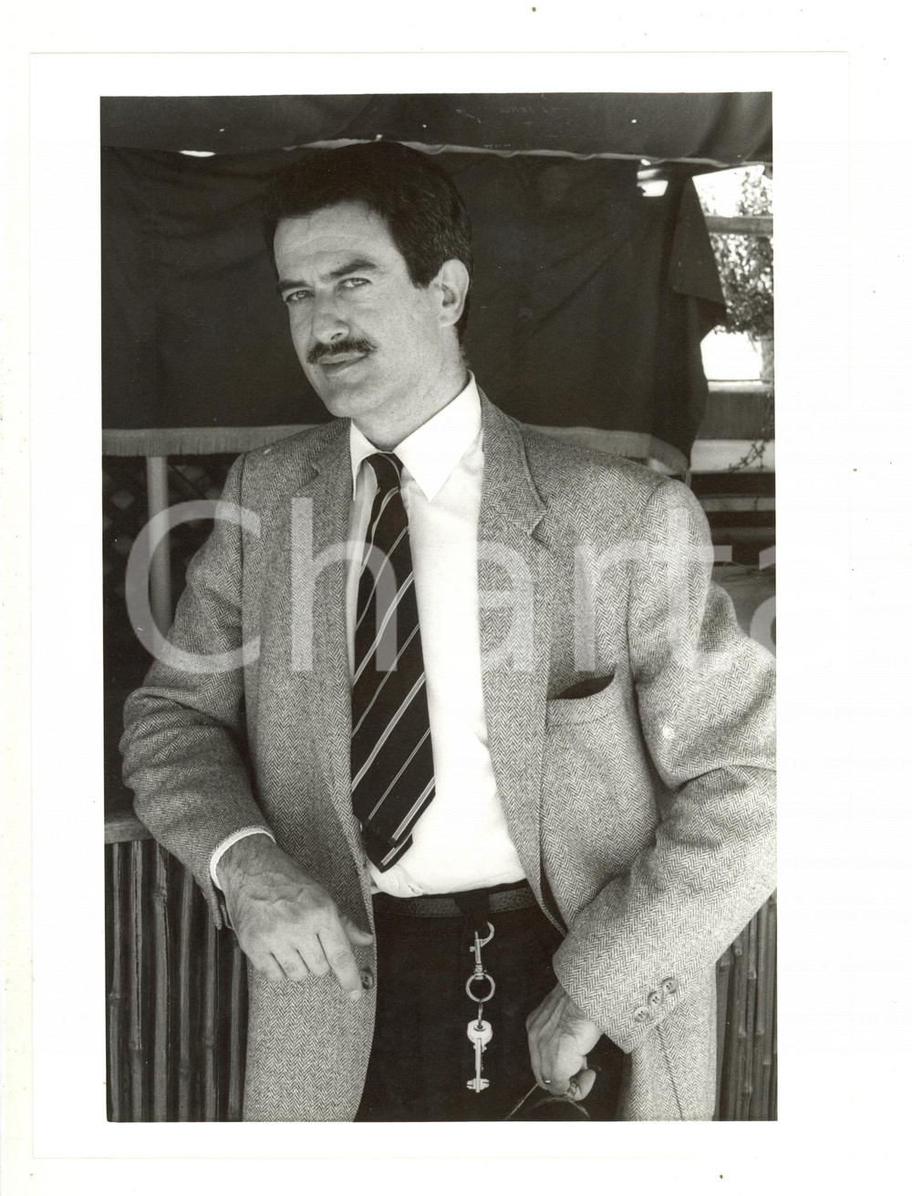 1985 ca ITALIA COSTUME - Ritratto dell'attore Giuseppe PAMBIERI (1) - Foto 18x24