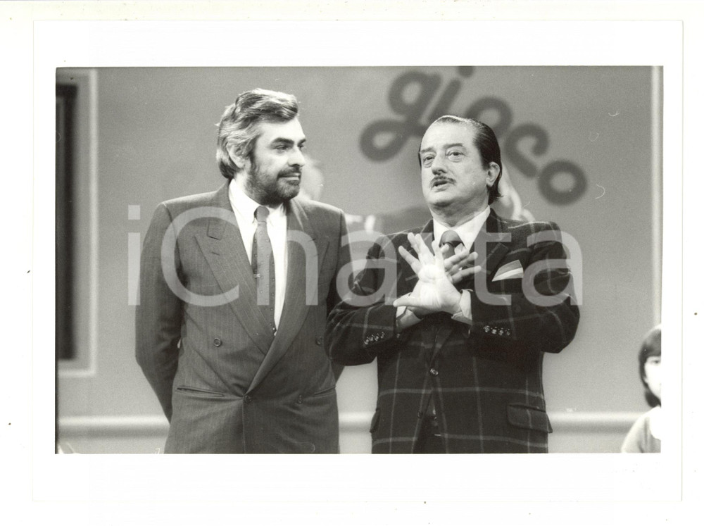 1987 RAI UNO "Econogioco" - Giovanni GORIA Sandro PATERNOSTRO - Foto 24x18 cm