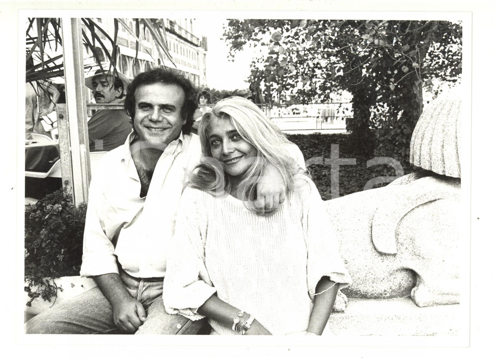 1985 ca VENEZIA Mostra del Cinema - Jerry CALÀ Mara VENIER (2) - Foto 24x18 cm