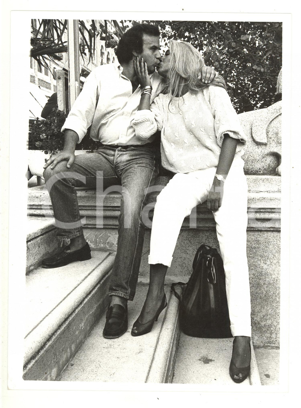 1985 ca VENEZIA Mostra del Cinema - Jerry CALÀ Mara VENIER (4) - Foto 18x24 cm