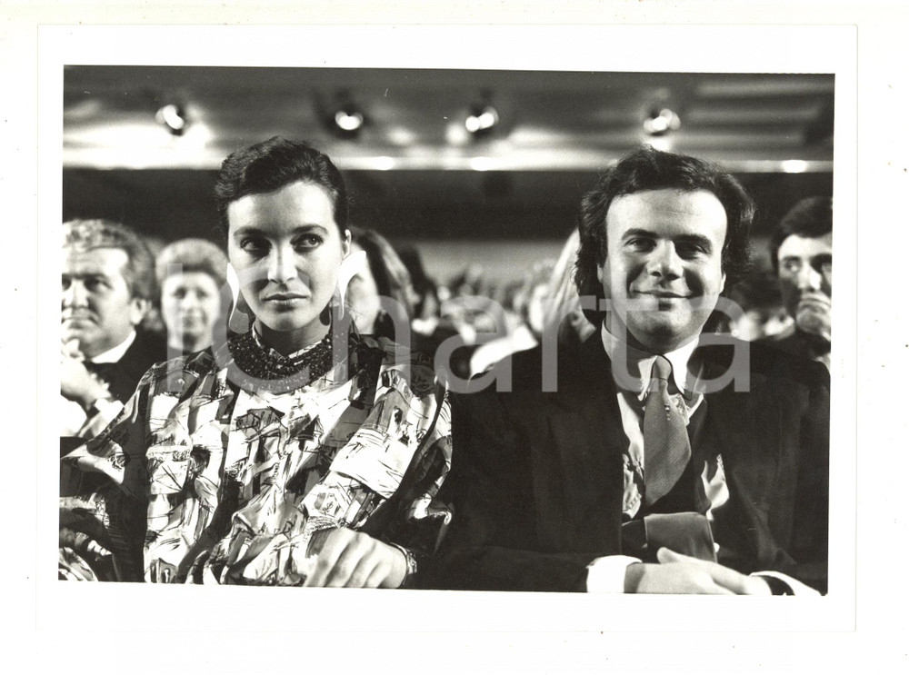 1985 ca FESTIVAL DI SANREMO Jerry CALA' e Marina SUMA in platea - Foto