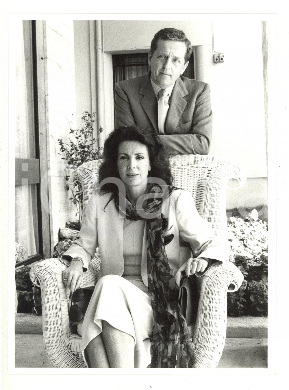 1985 ca ITALIA COSTUME - Ritratto di Carlo e Marina RIPA DI MEANA (2) - Foto