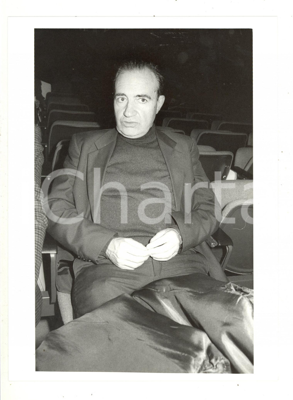1990 ca ITALIA COSTUME - Ritratto di Gianni BAGET BOZZO a un convegno (1) - Foto