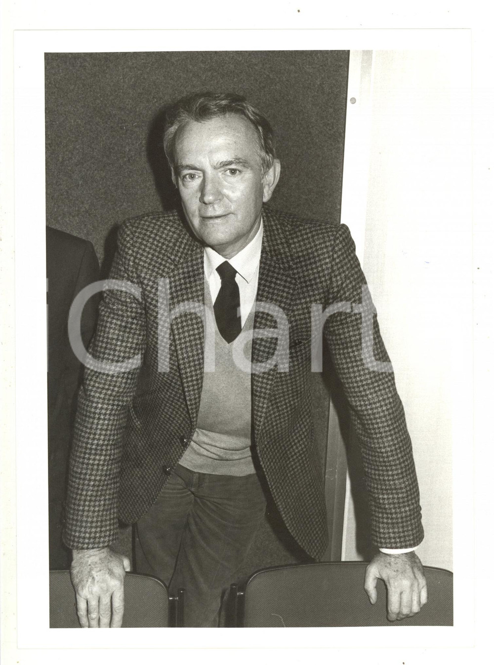 1980 ca FININVEST - Ritratto di Matteo SPINOLA Capo Ufficio Stampa Reteitalia *1