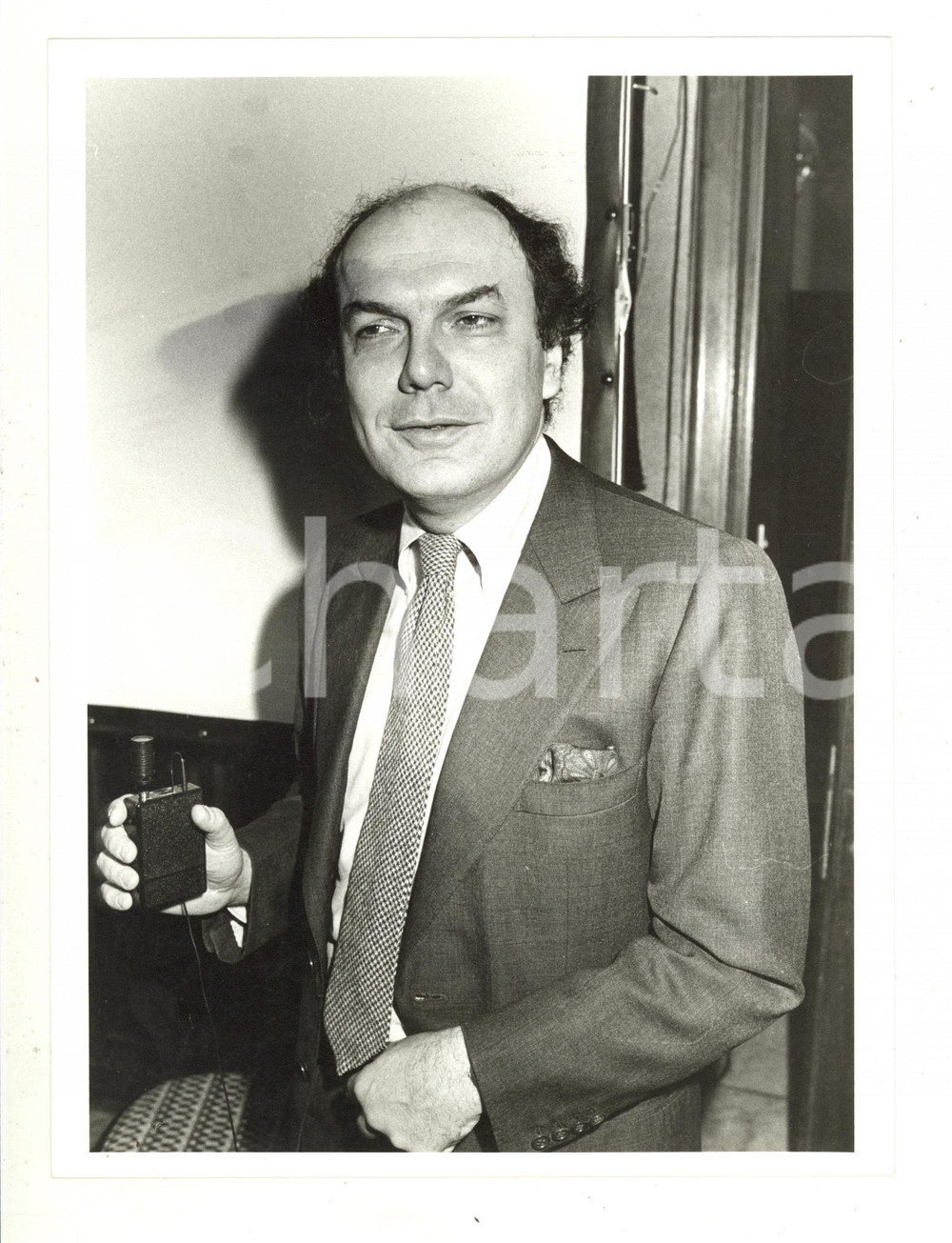 1985 ca MILANO - Ritratto dell'editore Leonardo MONDADORI (2) - Foto 18x24 cm