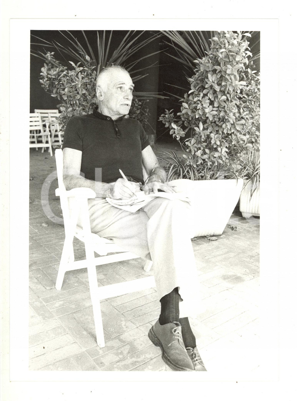 1980 ca COSTUME - Ritratto del regista Mario MONICELLI (1) - Foto 18x24 cm