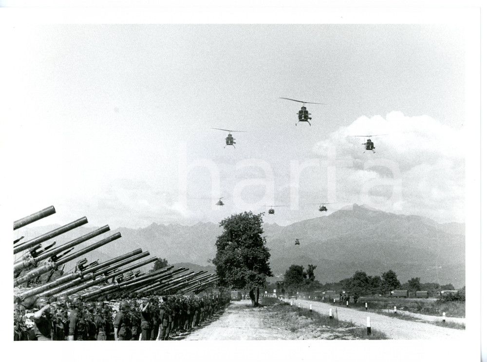 1990 ca ESERCITO Soldati durante esercitazione - Aviazione militare *Foto 24x18
