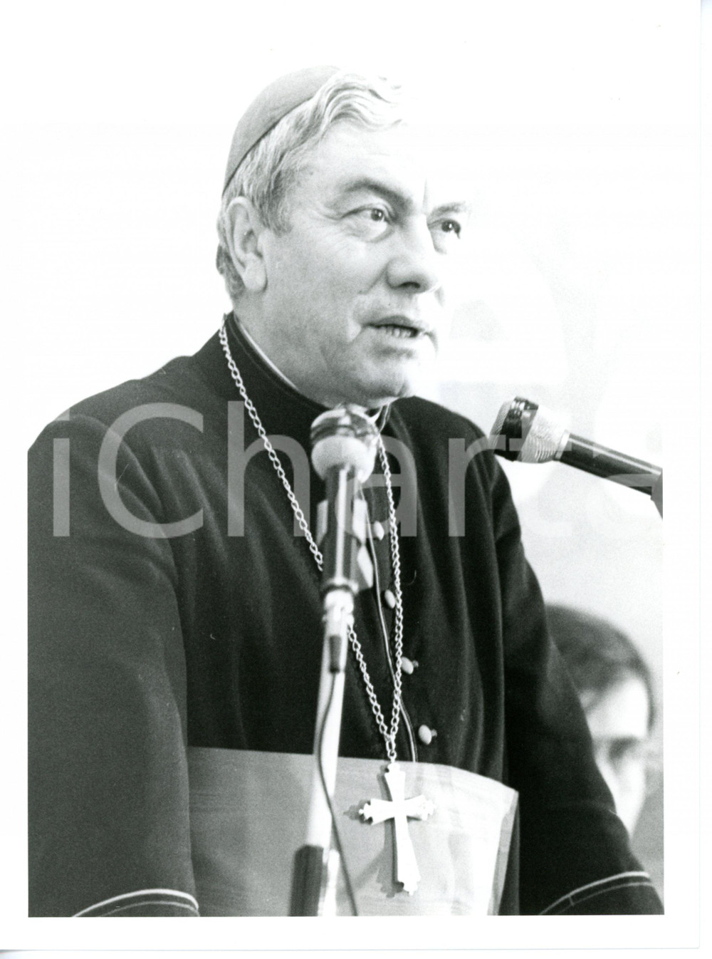 1990 ca ROMA Discorso del Card. Salvatore PAPPALARDO *Foto 18x24 cm