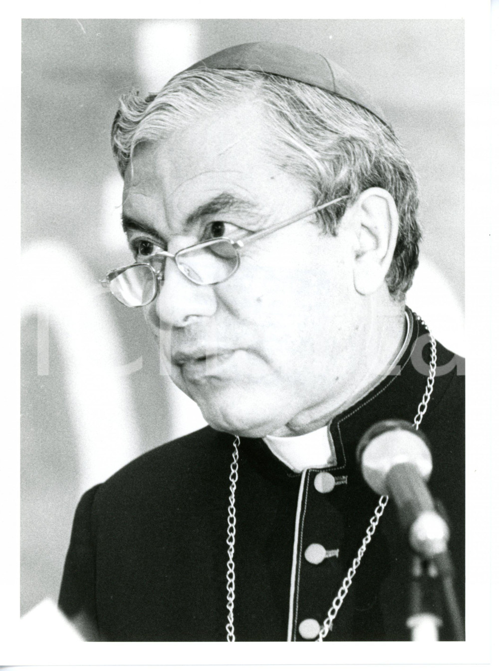 1990 ca ROMA Ritratto di Card. Salvatore PAPPALARDO - Foto 18x24 cm