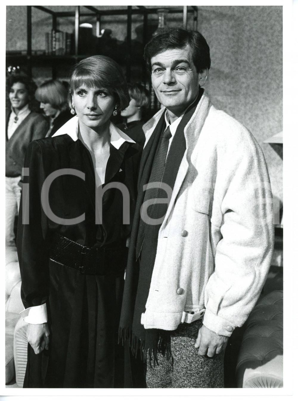 1986 RAI CINEMA "Atelier" Gli attori Marco BONETTI e Paola PITAGORA *Foto 18x24