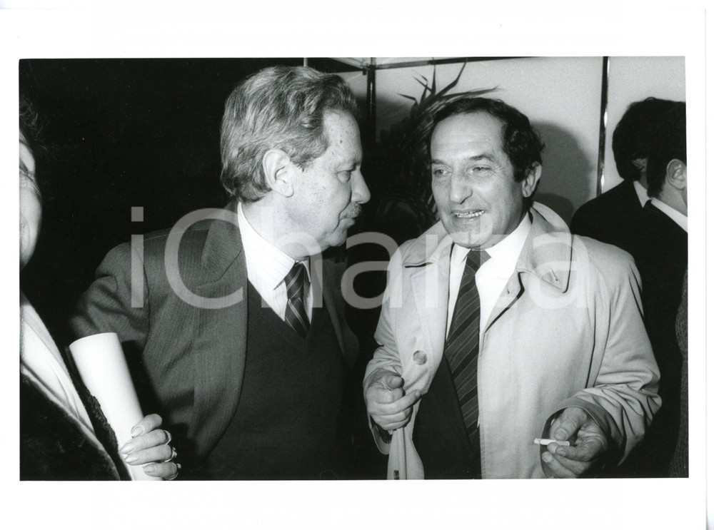 1985 ca ROMA - DC Ritratto di Flaminio PICCOLI e Alessandro FONTANA *Foto