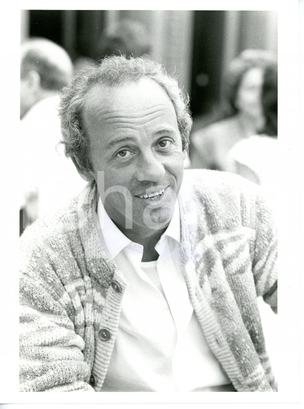 1985 ca COSTUME Ritratto di Sandro MAYER direttore di "Gente" *Foto 18x24 cm