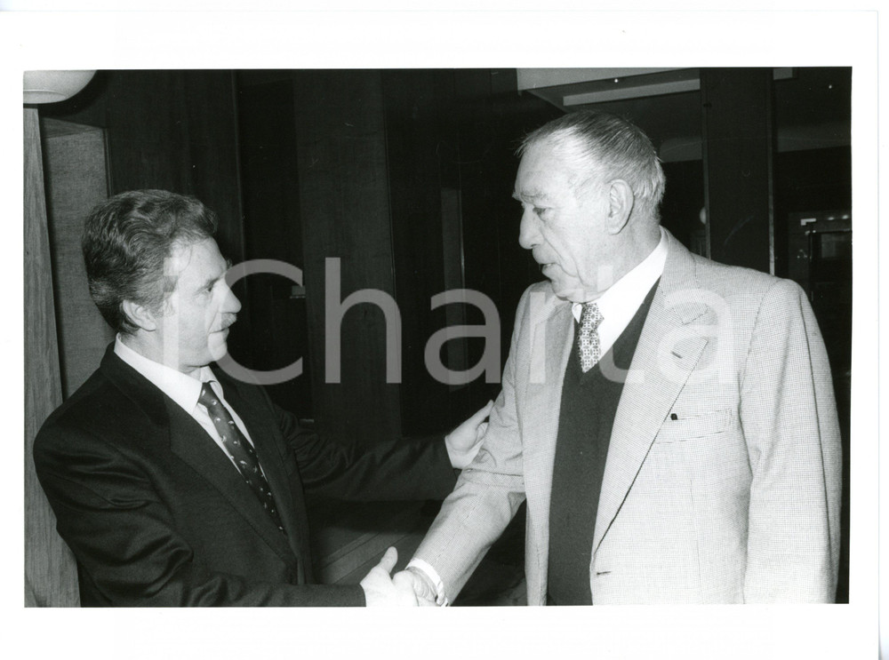 1988 CREMONA Ritratto di Anthony QUINN *Fotografia VINTAGE 24x18 cm