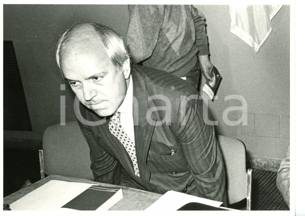1984 MILANO - DEMOCRAZIA CRISTIANA Ritratto di Claudio VITALONE - Fotografia