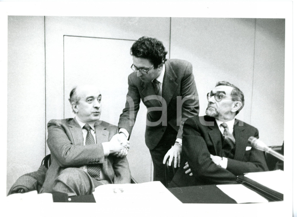 1984 ROMA - DC Ciriaco DE MITA - Roberto MAZZOTTA - Giuseppe GUZZETTI *Foto