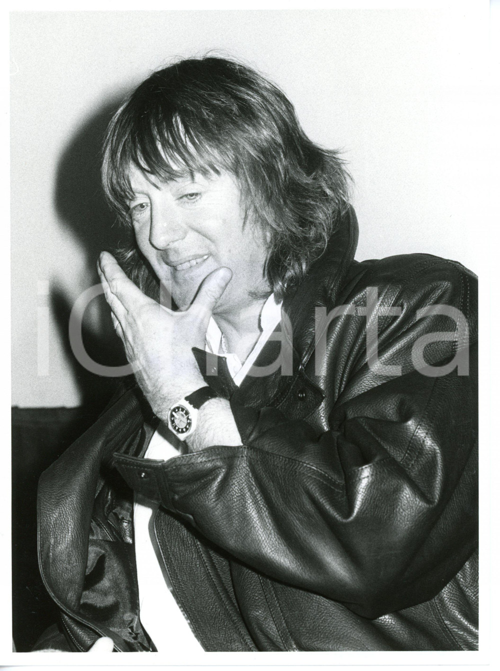 1990 ca CINEMA Ritratto del regista Adrian LYNE in giacca di pelle *Foto 18x24