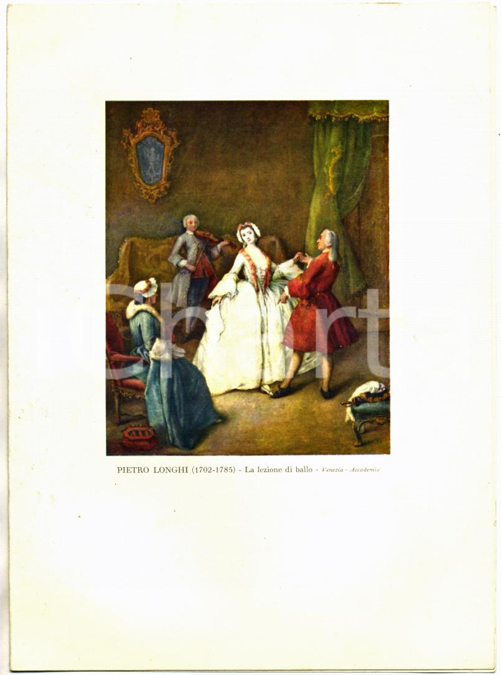 1967 Navigazione ADRIATICA Transatlantico AUSONIA Menù Ill. Pietro LONGHI 20x27