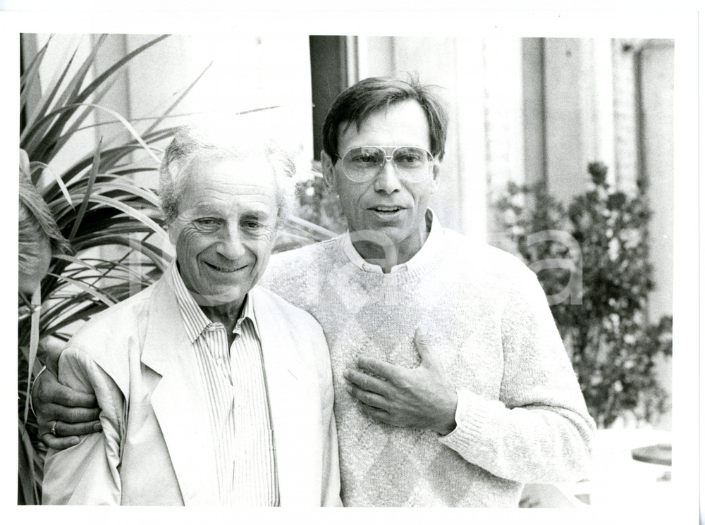 1985 ca CINEMA Ritratto dei registi Michelangelo ANTONIONI e Andrej KONCHALOVSKY