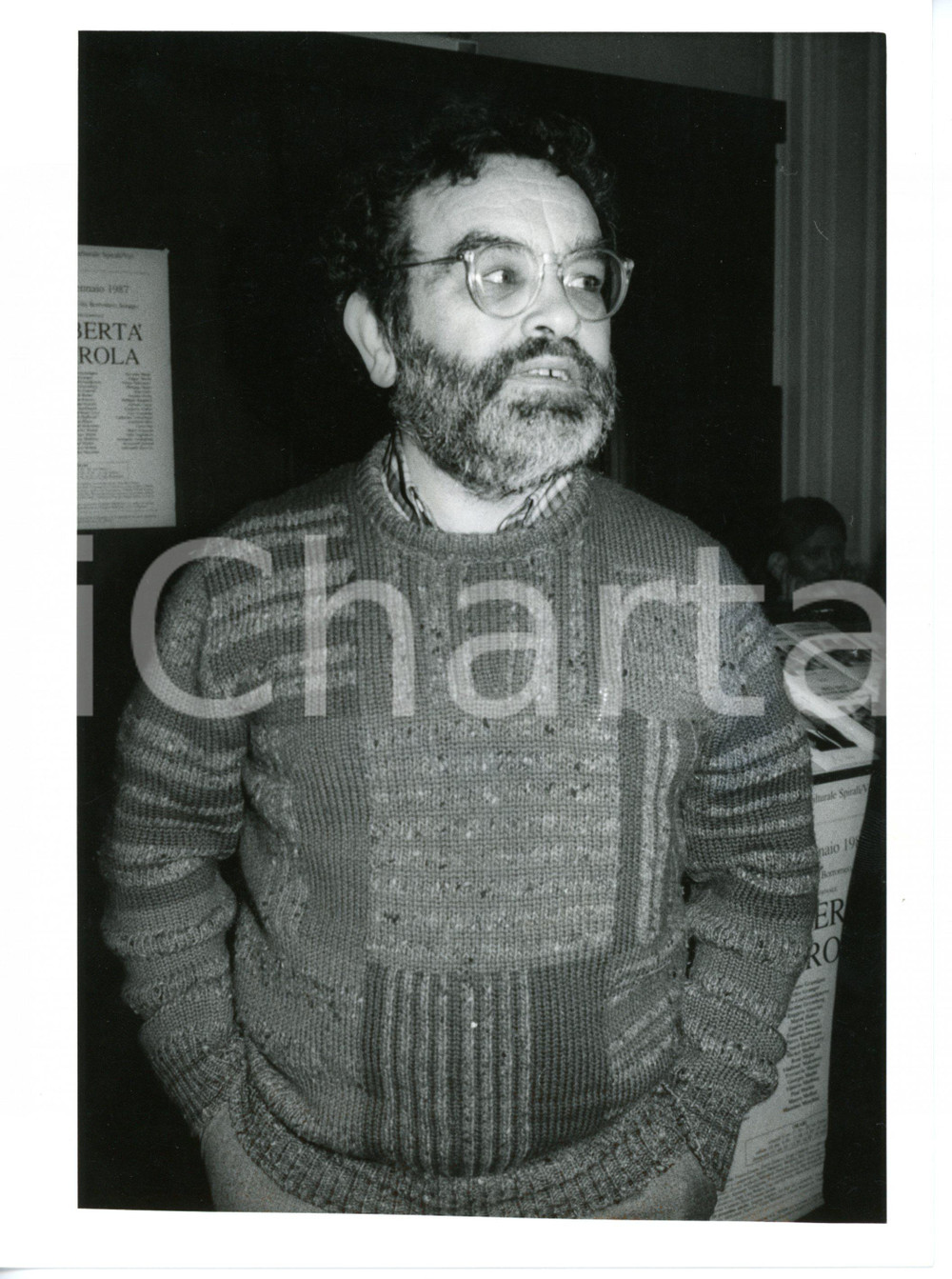 1987 CINEMA Ritratto del regista spagnolo Fernando ARRABAL - Foto 18x24 cm