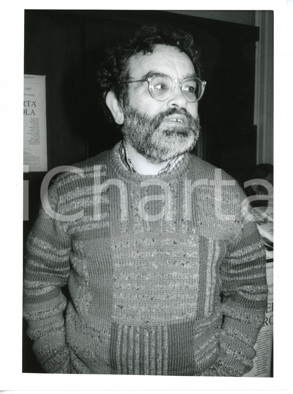 1987 CINEMA Ritratto del regista spagnolo Fernando ARRABAL *Foto 18x24 cm