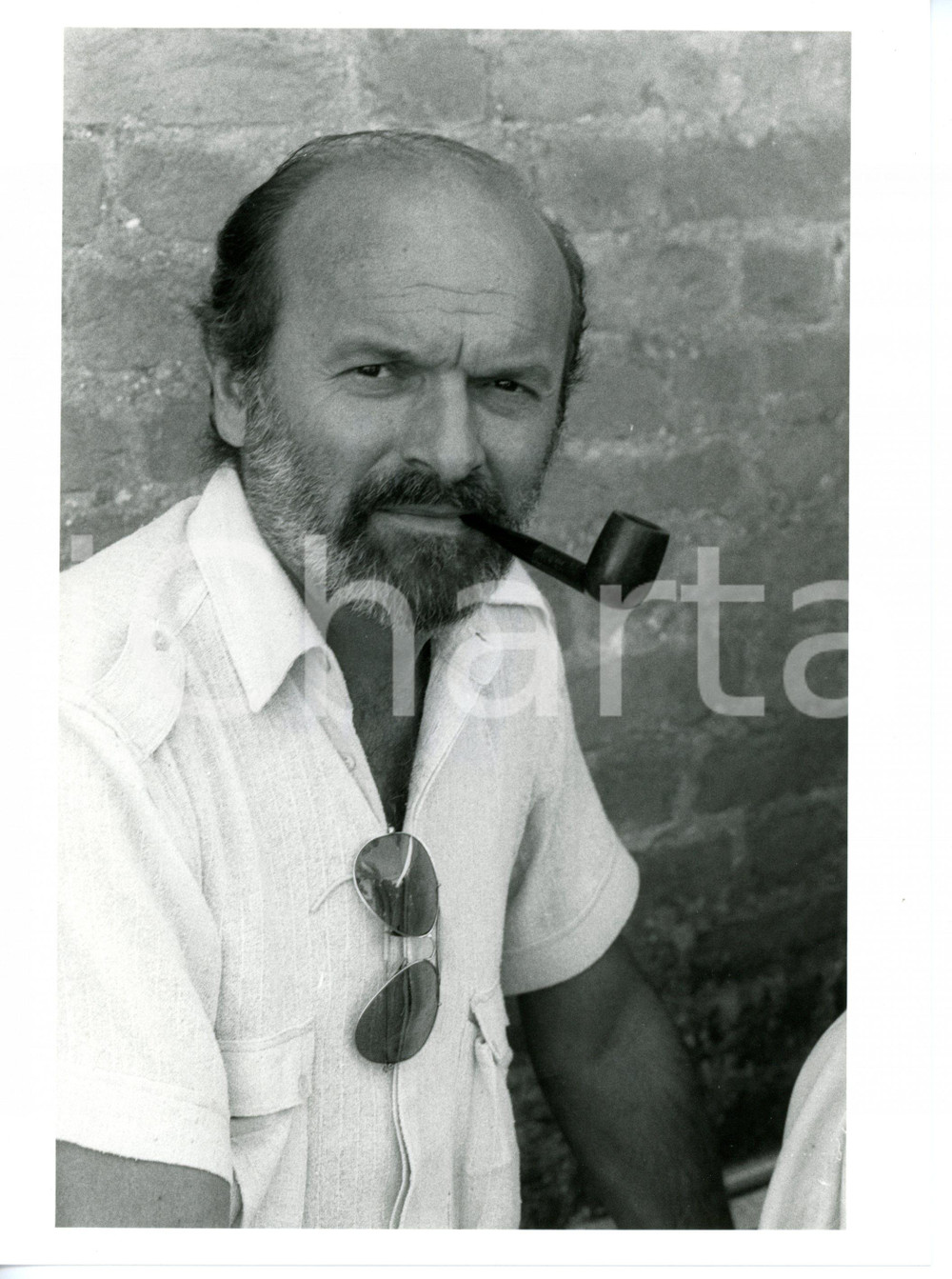 1983 MOSTRA DEL CINEMA DI VENEZIA Omero ANTONUTTI fuma la pipa - Foto 18x24 cm