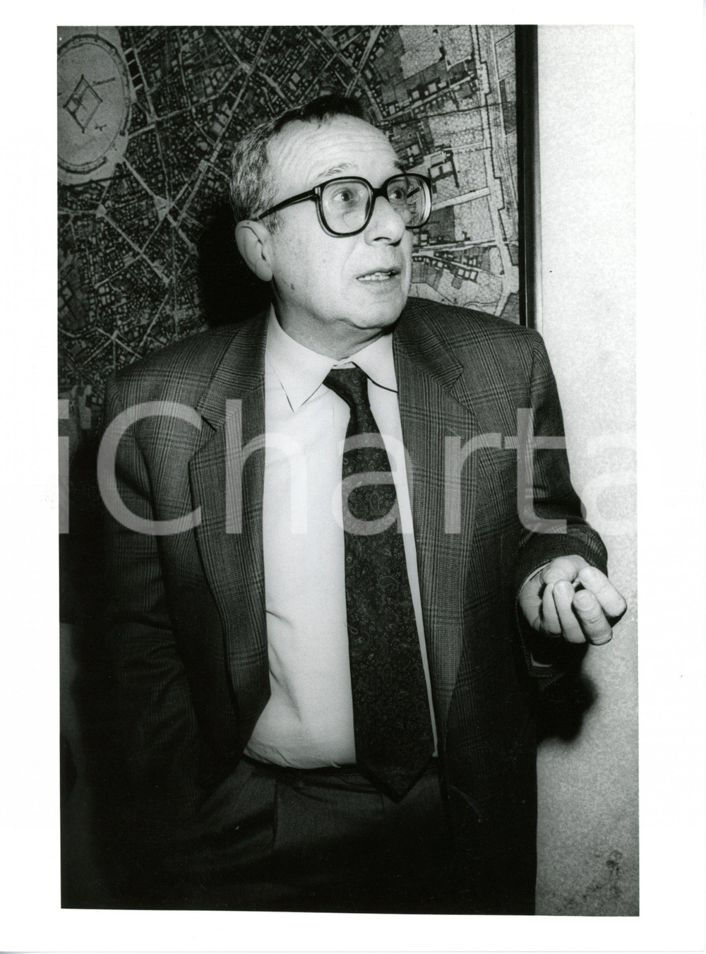 1990 ca POLITICA - PCI Ritratto di Elio QUERCIOLI *Fotografia 18x24 cm