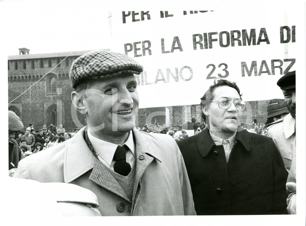 1990 ca MILANO Antonio PIZZINATO E Alberto BELLOCCHIO durante convegno PSI