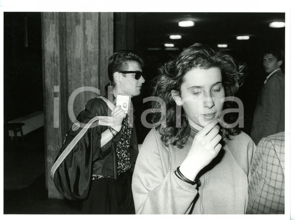 1985 ca STUDI TELEVISIVI RAI Ritratto Tiziana BAUDO - Foto VINTAGE 24x18 cm