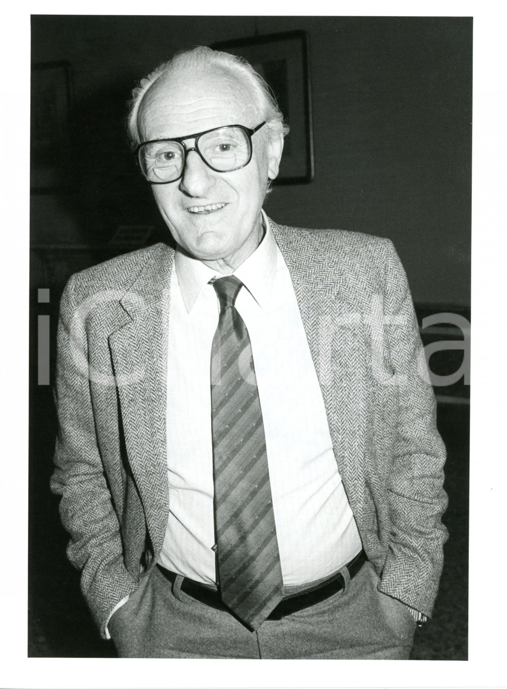 1985 ca ROMA Ritratto del giornalista Ugo ZATTERIN *Foto 18x24 cm