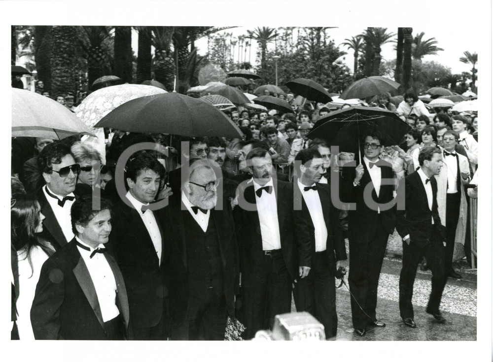 1984 CANNES Festival Cinema - Sergio LEONE - Robert DE NIRO - Joe PESCI *Foto