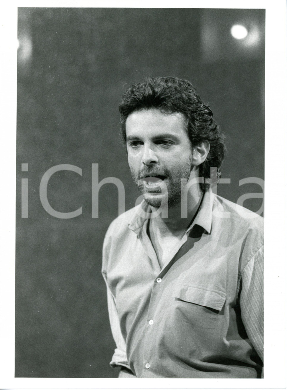 1985 ca COSTUME Ritratto di Alan SORRENTI *Foto VINTAGE 18x24 cm