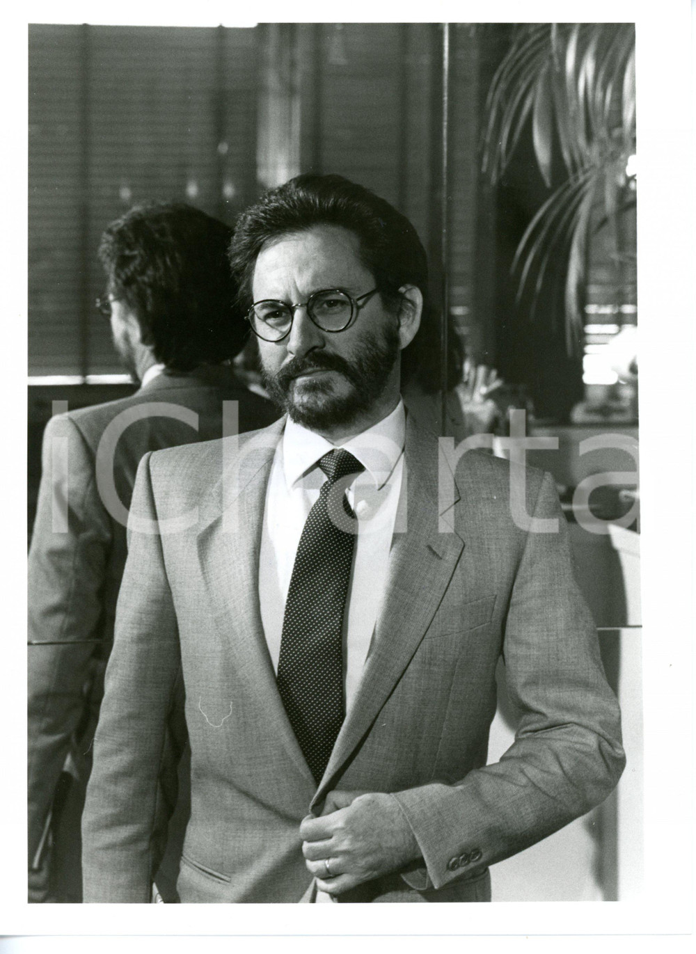 1985 ca CANNES Festival del Cinema - Ritratto di Renzo ROSSELLINI *Foto 18x24 cm